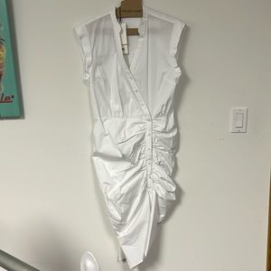 Classic Veronica Beard.  Flattering ruched detail